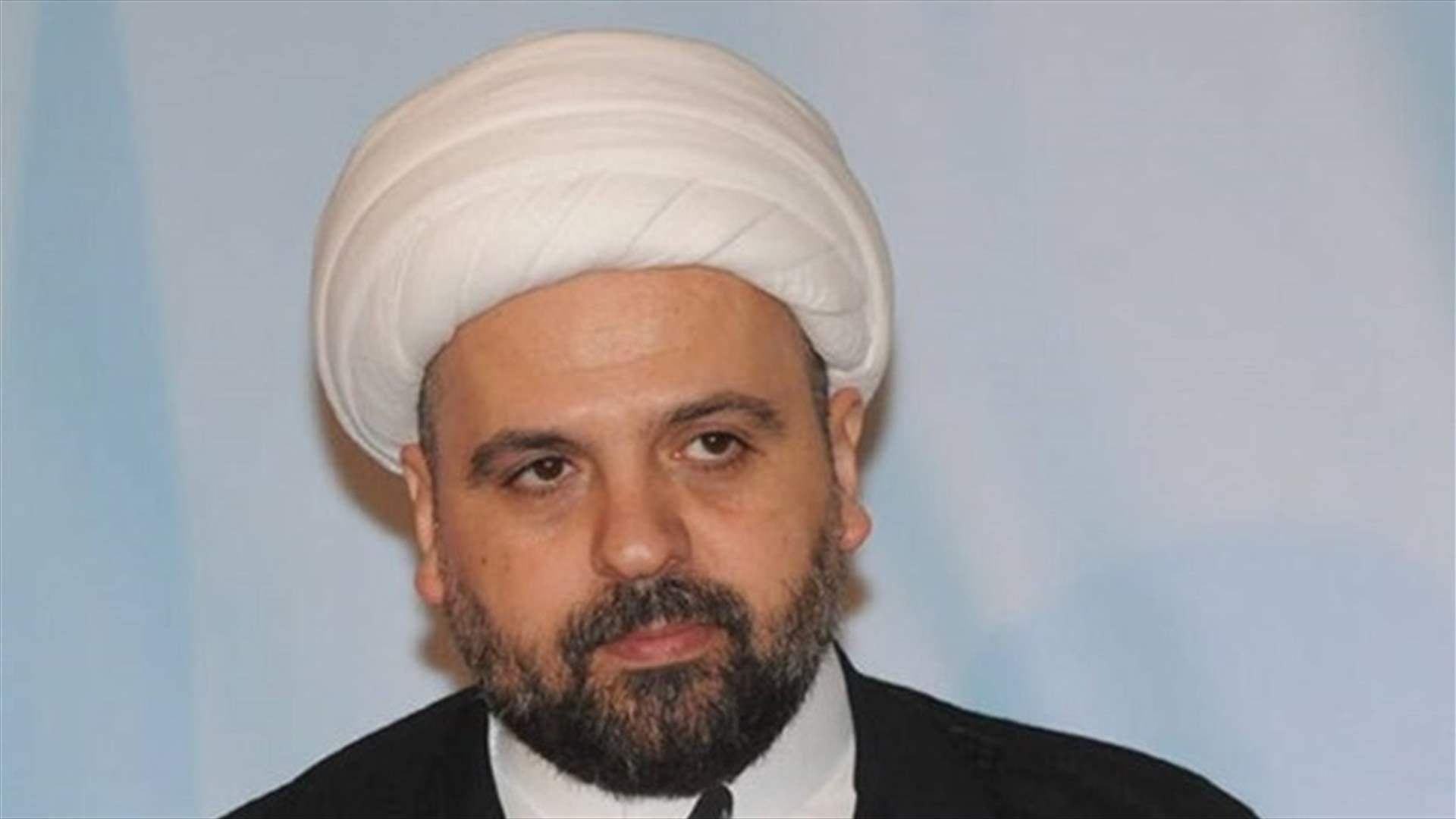 قبلان: لا شيء أخطر على لبنان من الحقد والتحريض