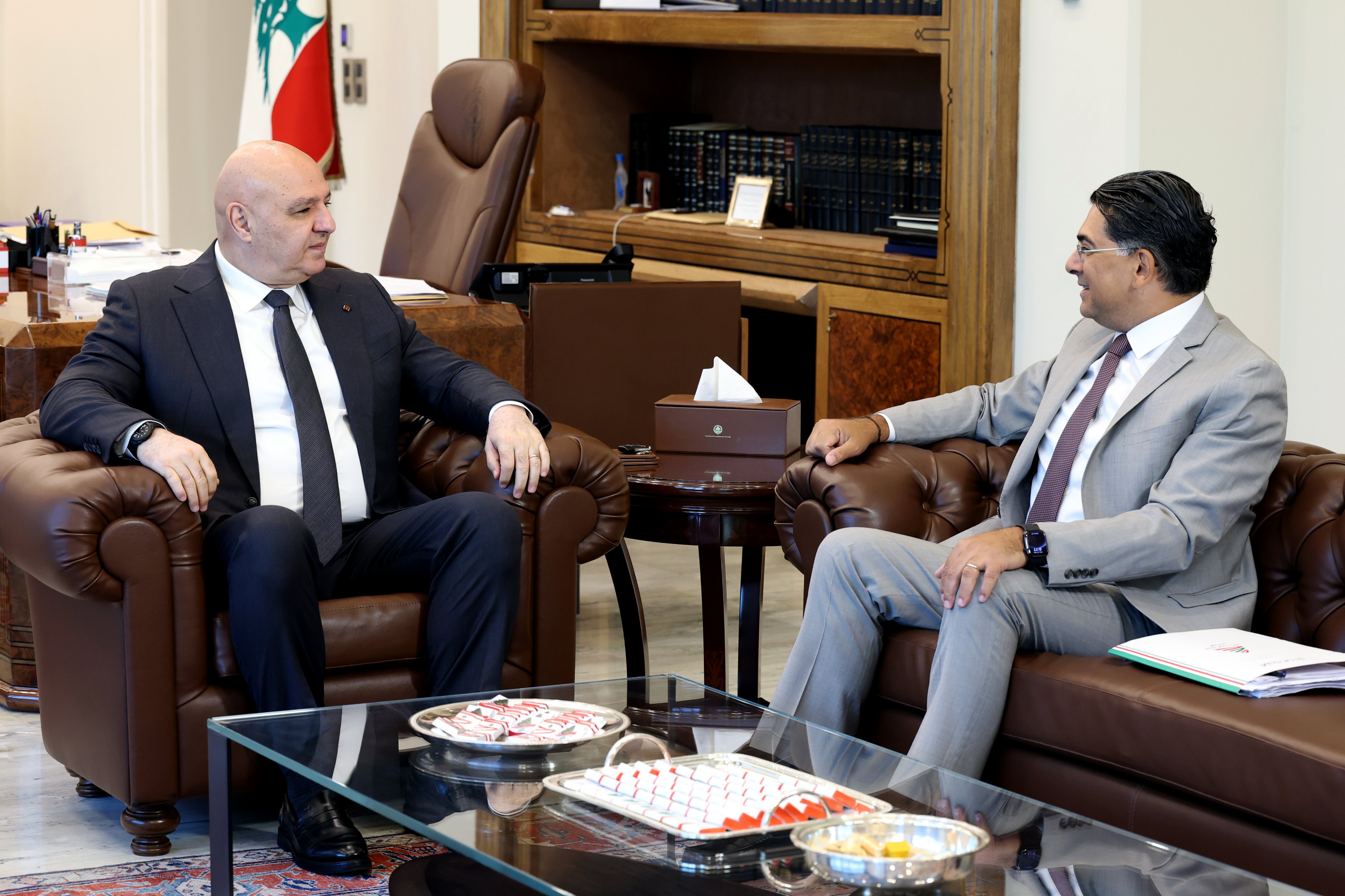 Aoun informs Morcos of the amendments to the media law