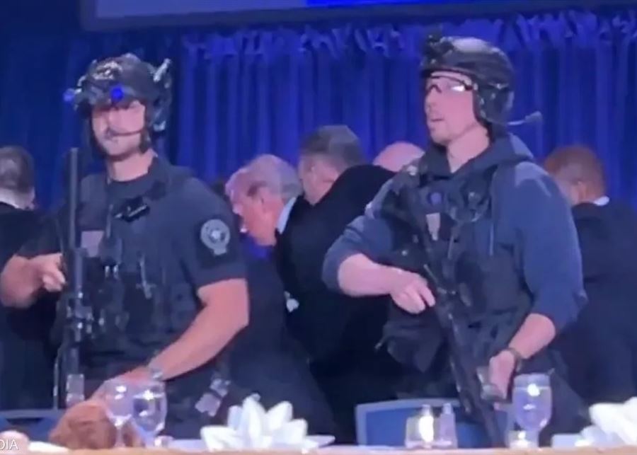 إطلاق نار خلال عشاء مراسلي البيت الأبيض.. وإجلاء ترامب