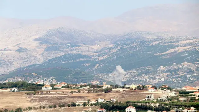 The Israeli army deploys the front line of defense in which its forces operate in southern Lebanon
