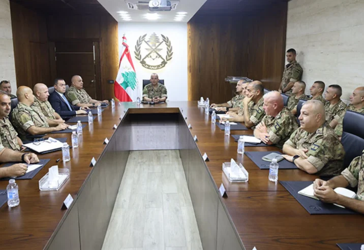 الجيش اللبناني: وفد البنتاغون ملتزم بالثوابت الوطنية