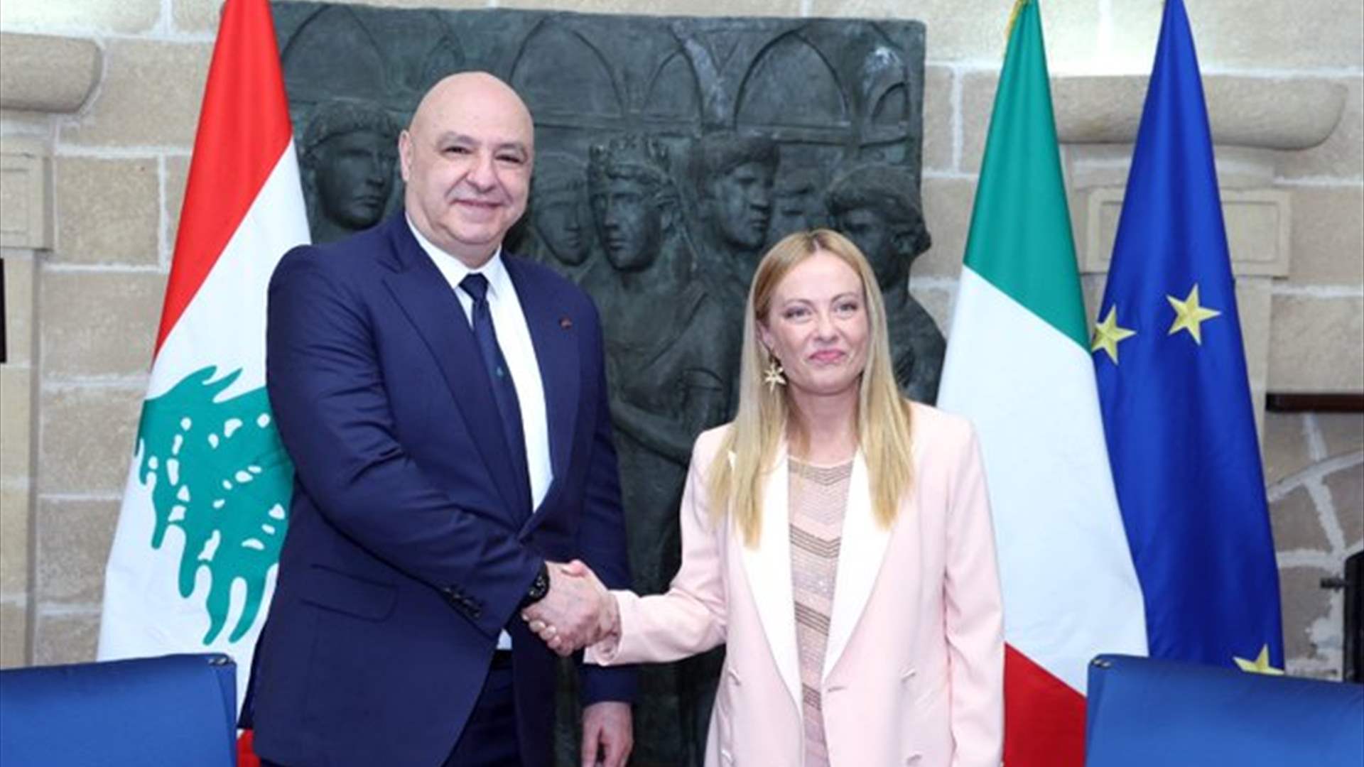 Aoun discussed with Meloni the situation in the south